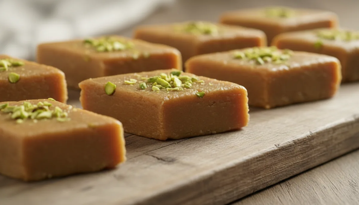 Afghan Sheer Pira: Cardamom & Pistachio Milk Fudge