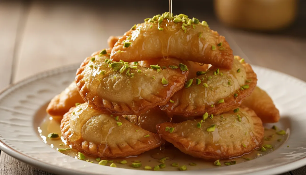 Goshe Fil: Afghan Sweet Dumplings with Cardamom Syrup