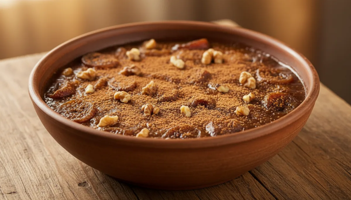 Albanian Fig and Walnut Pudding (Ashure)