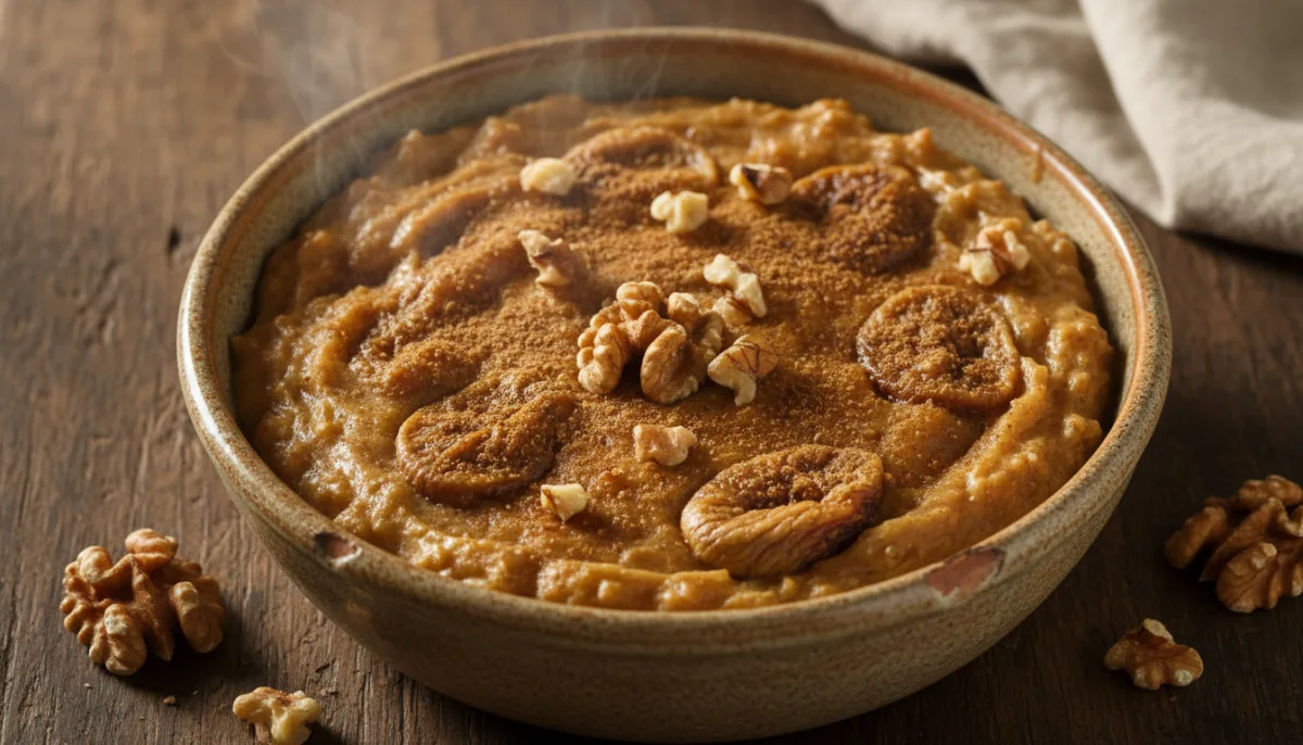 Pudín Albanés de Higos y Nueces (Inspirado en Ashure)