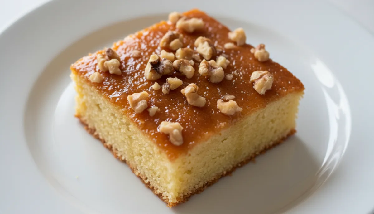 Revani: Pastel Albanés de Sémola con Miel y Nueces