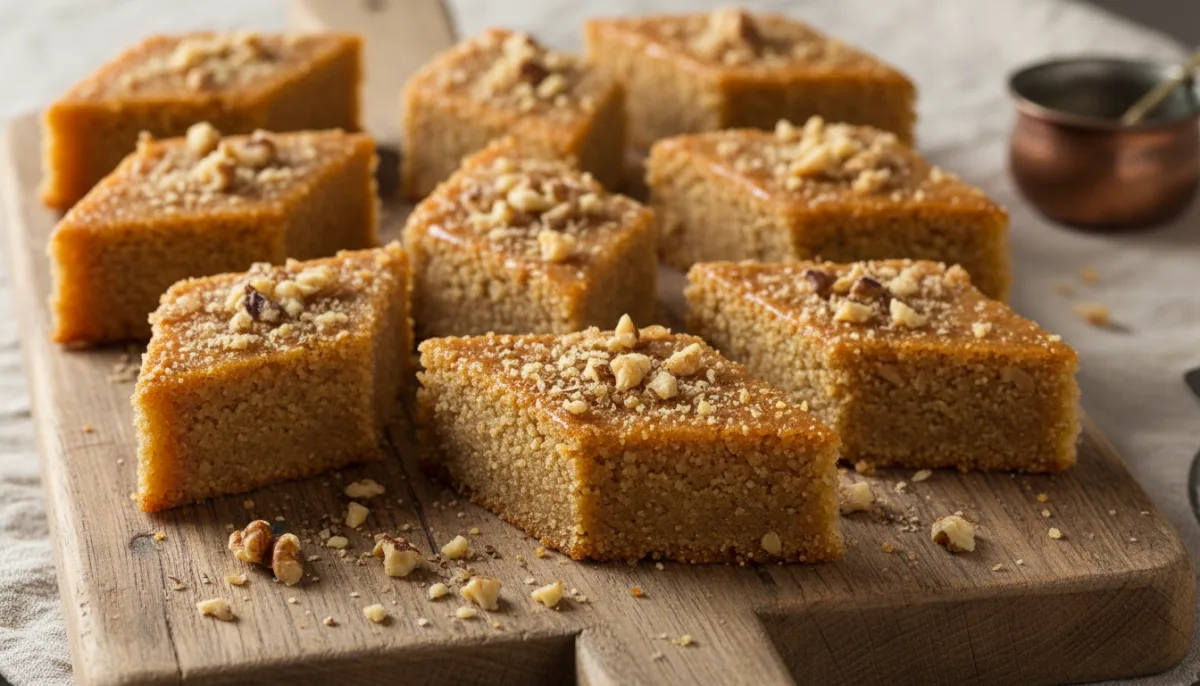 Halva Albanés de Sémola con Miel y Nueces