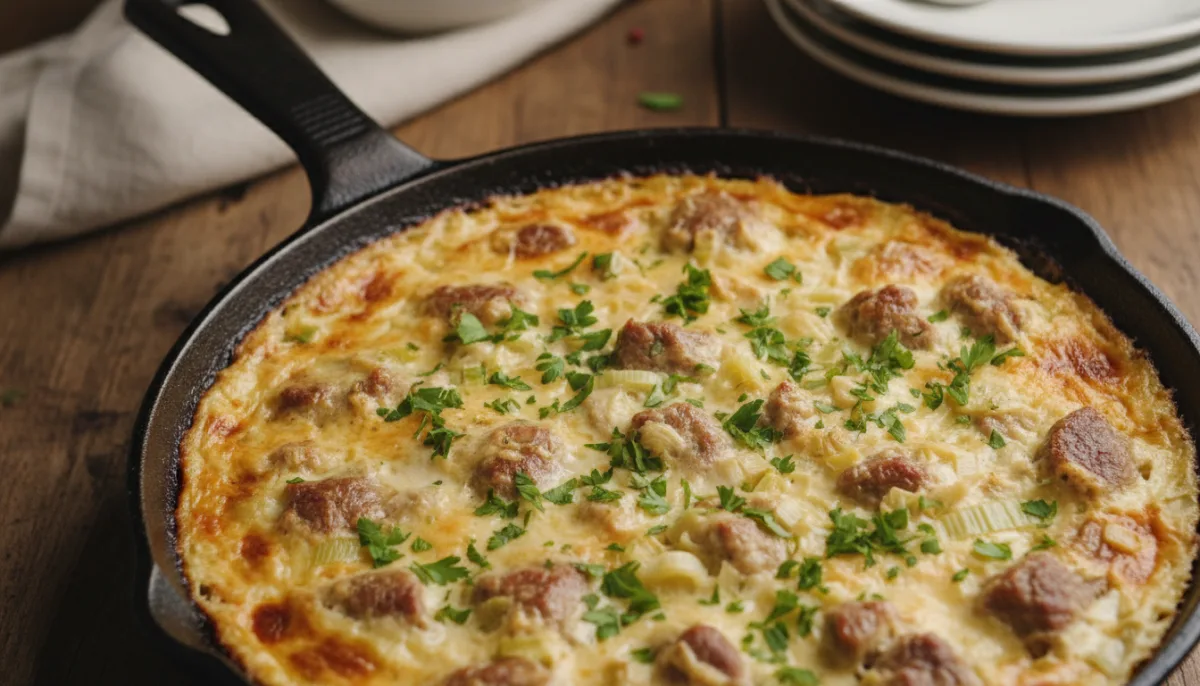 Hearty Albanian Lamb and Leek Skillet (Tavë Kosi me Mish Qengji)