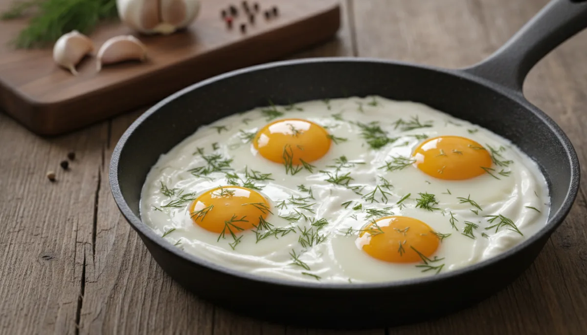 Albanian Savory Yogurt and Egg Skillet (Tarator me Vezë)