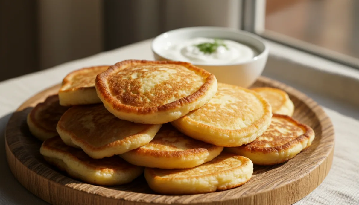 Albanian Savory Yogurt Pancakes (Petulla me Kos)