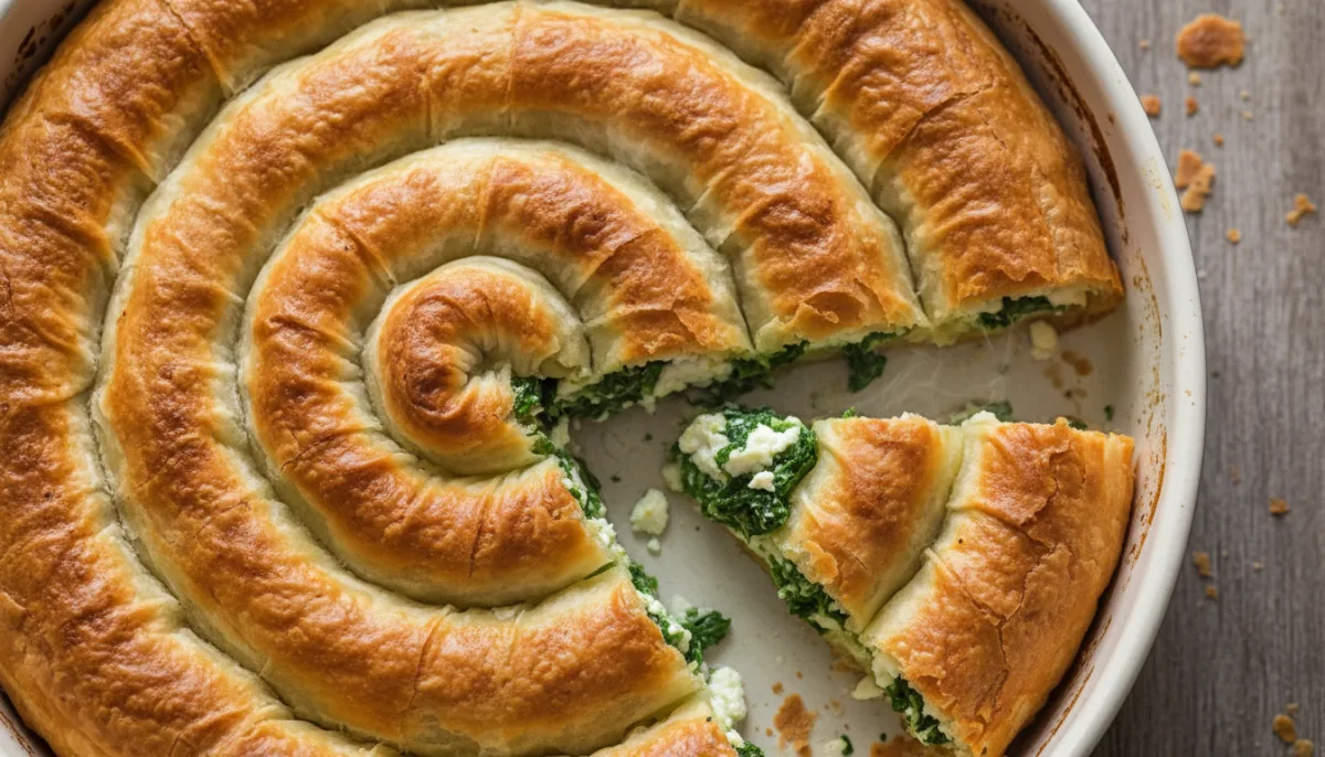 Albanian Spinach and Feta Phyllo Swirls