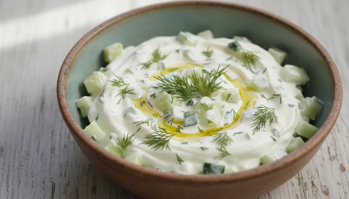 Albanian Yogurt and Cucumber Salad (Tarator Sallatë)