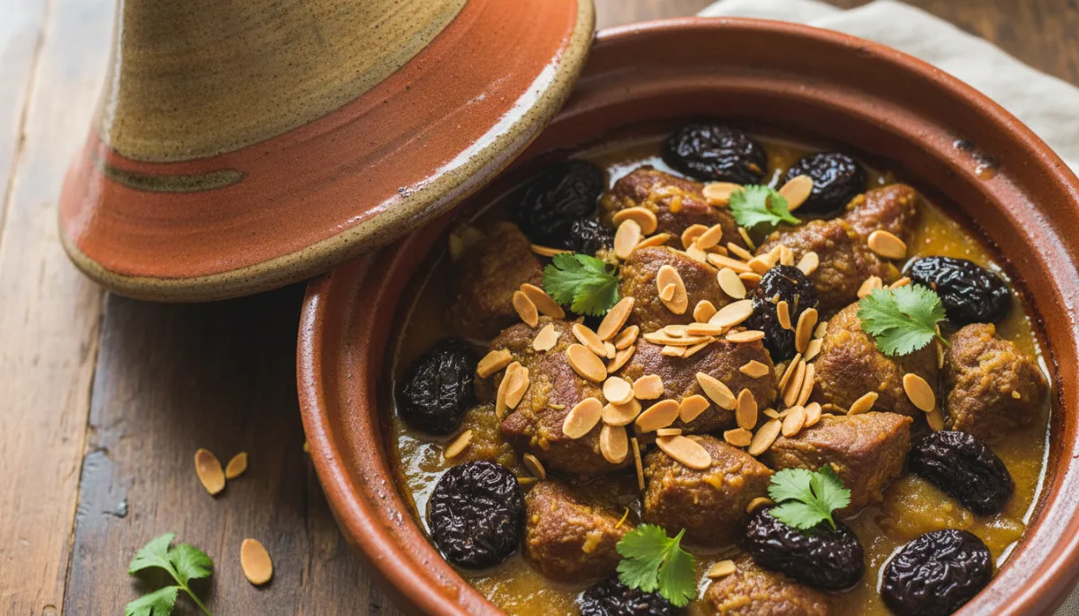 Algerian Lamb and Prune Tagine with Toasted Almonds