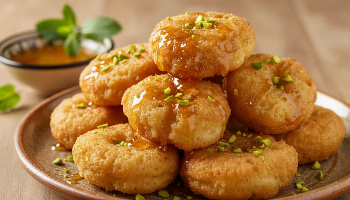 Buñuelos Argelinos de Sémola y Miel (Khfaf)