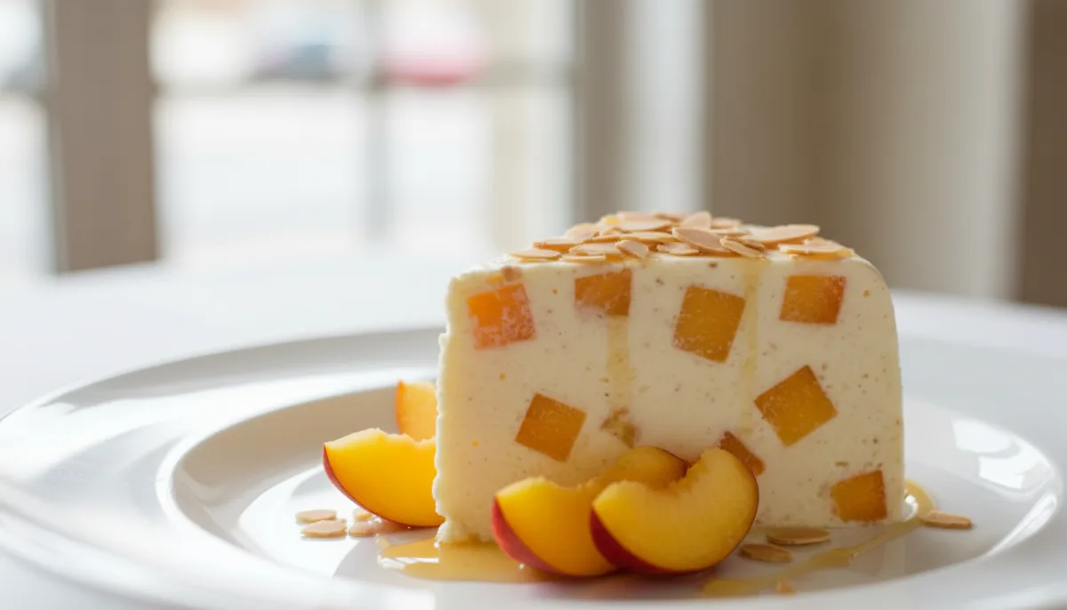 Semifreddo de Melocotón y Amaretto