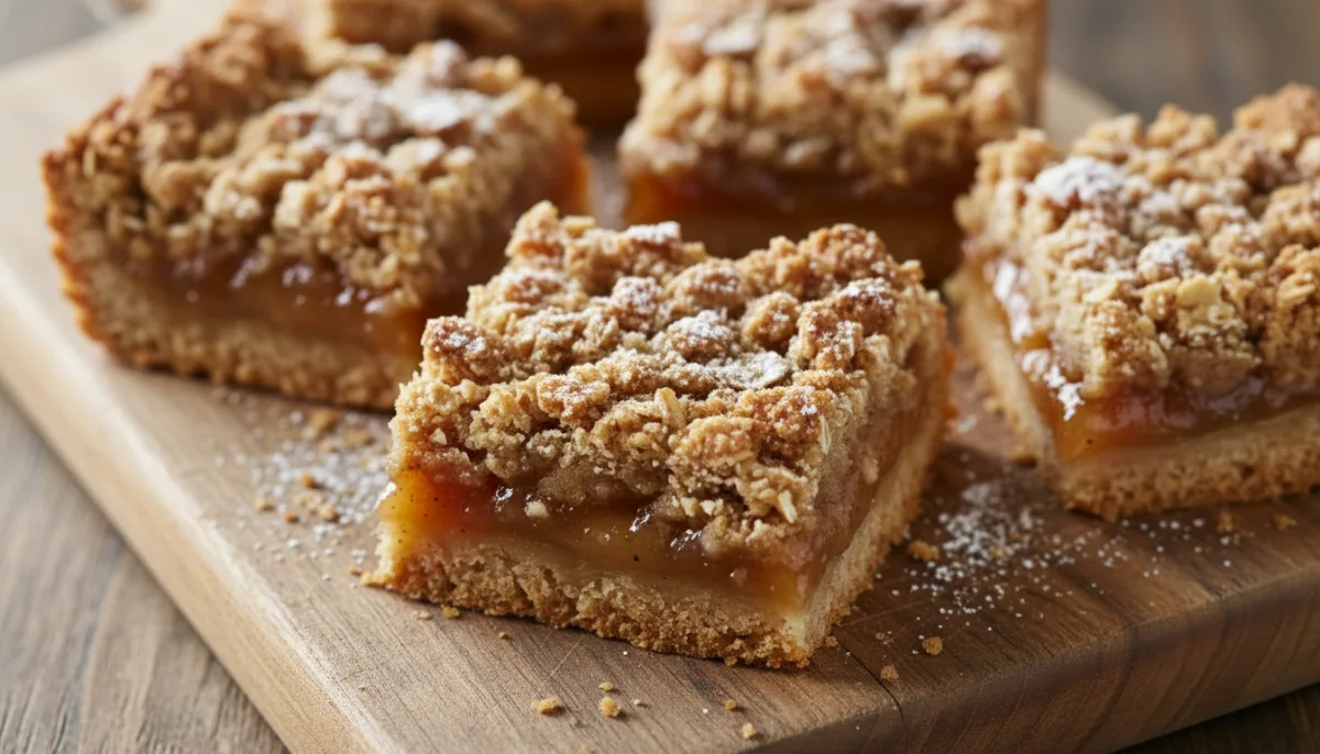 Barritas Desmenuzables de Tarta de Manzana