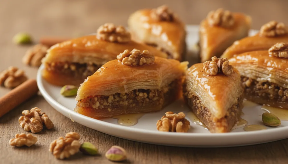 Armenian Paklava: Spiced Walnut & Honey Phyllo Pastry