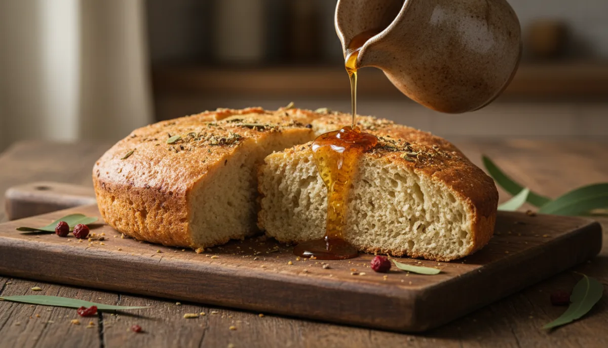 Bush Tucker Spiced Australian Damper with Golden Syrup