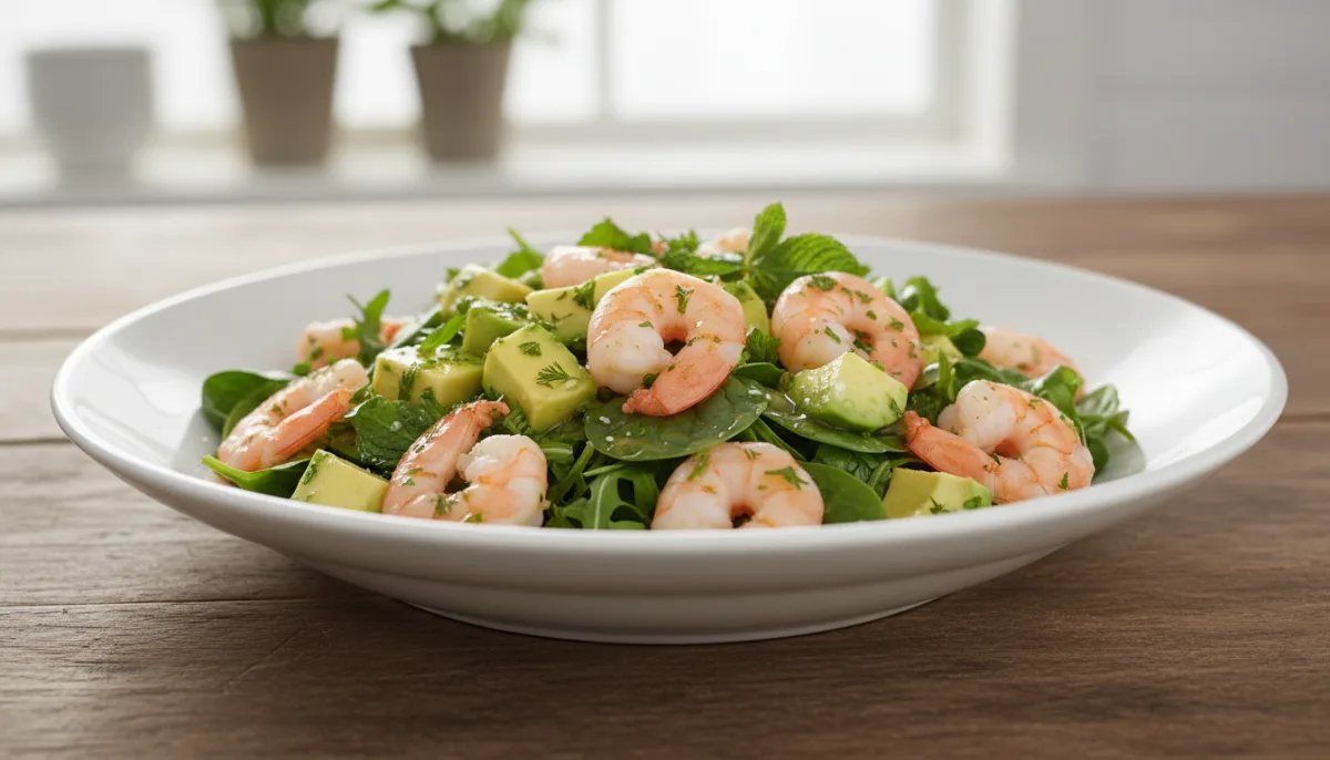 Australischer Garnelen-Avocado-Salat mit Zitronen-Kräuter-Dressing