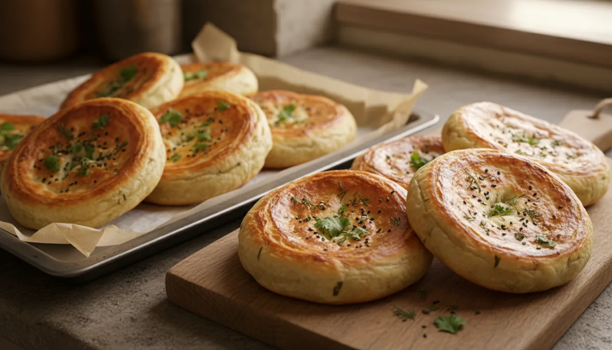 Gogal: Azerbaijani Herb and Cheese Flatbread