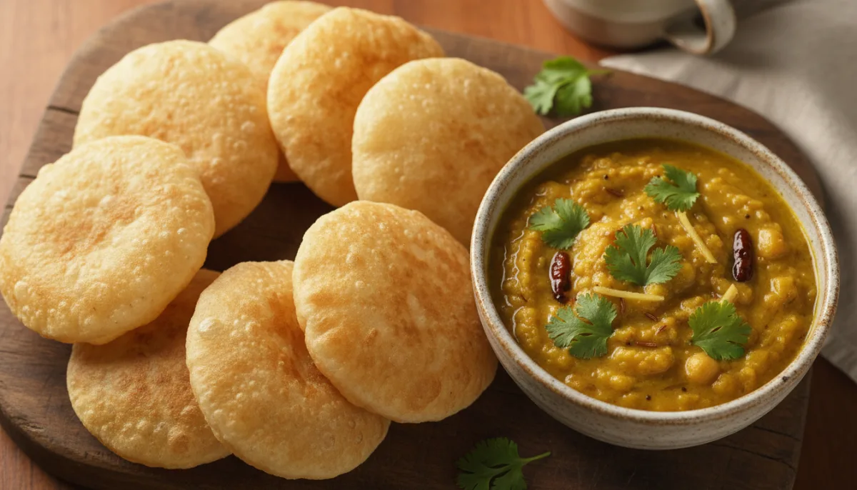 Luchi e Butë me Cholar Dal të Erëzuar: Një Kënaqësi Mëngjesi Bangladeshi