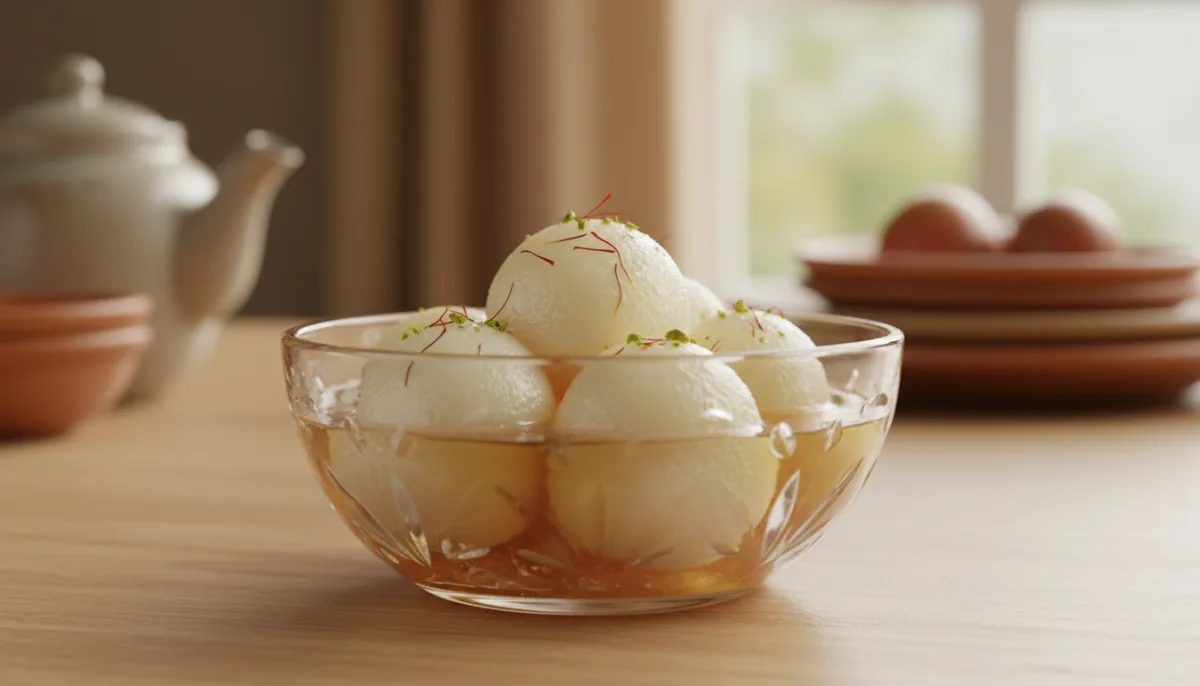 Bangladeshi Roshogolla: Spongy Cheese Balls in Sugar Syrup