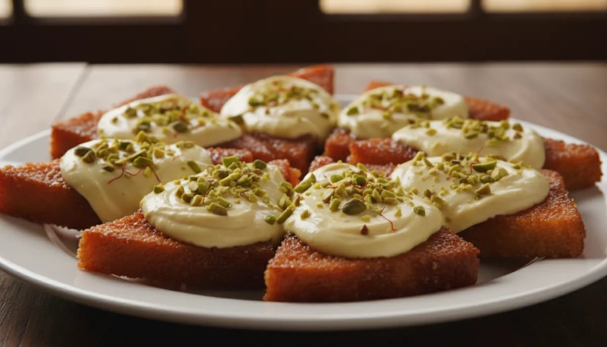 Regal Bangladeshi Shahi Tukra: Saffron-Kissed Fried Bread Pudding
