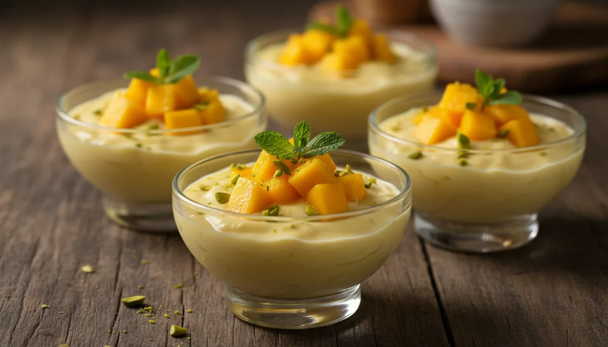 Yogur Dulce Bengalí con Mango y Cardamomo (Mishti Doi)