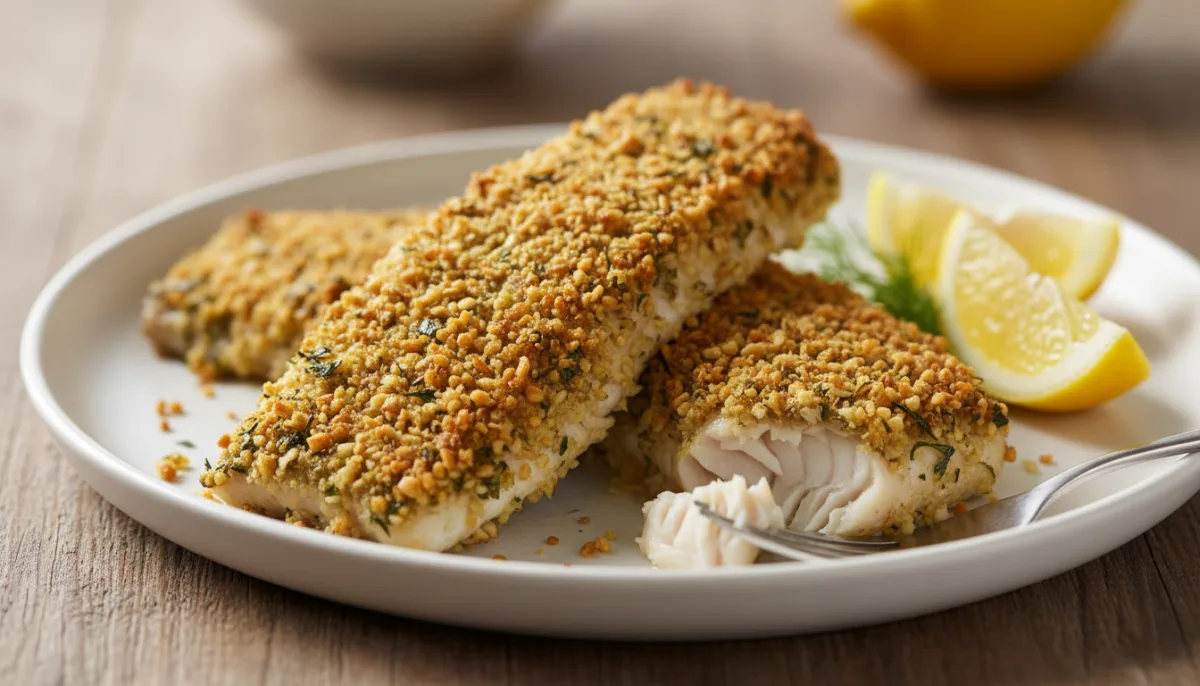 Barramundi with Lemon Myrtle and Macadamia Crust