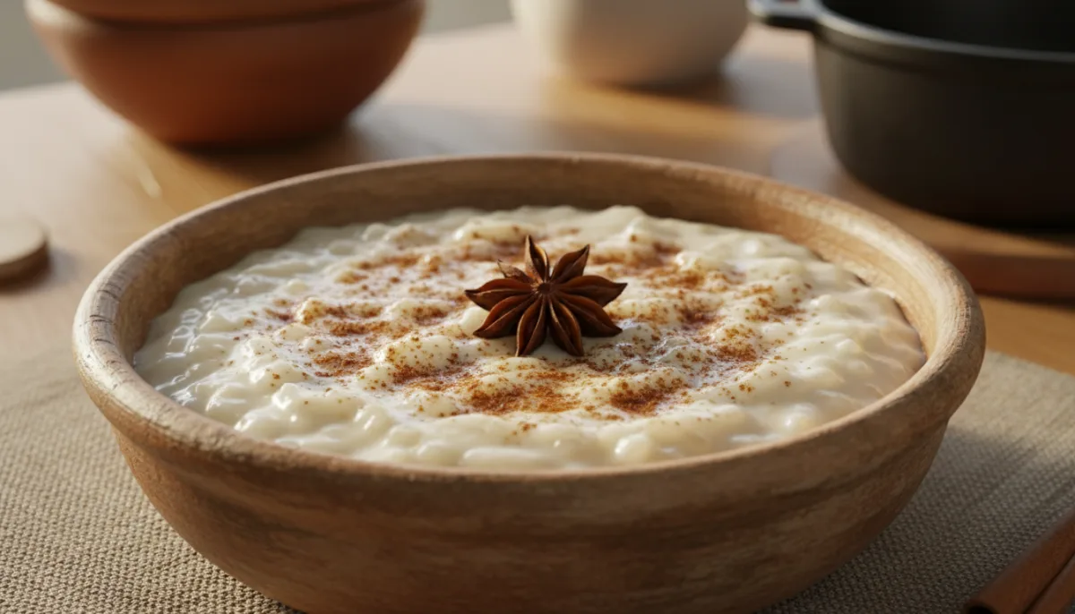 Bolivian Arroz con Leche: Creamy Rice Pudding with Cinnamon & Star Anise