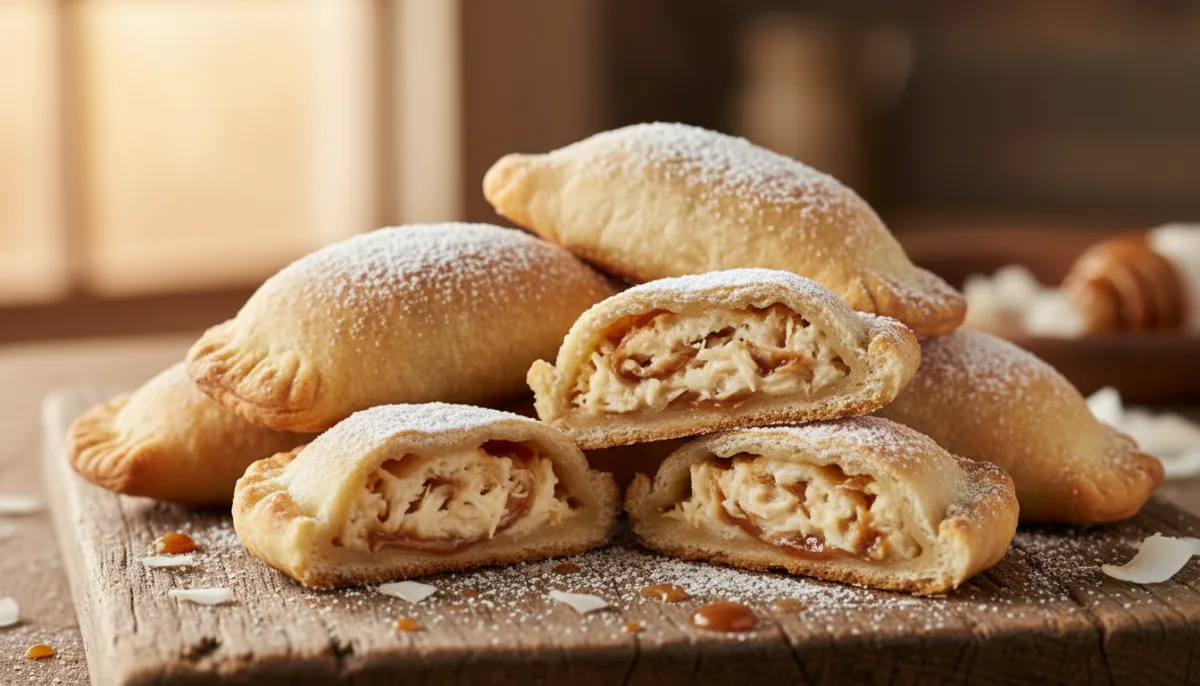 Bolivian Coconut and Dulce de Leche Empanadas