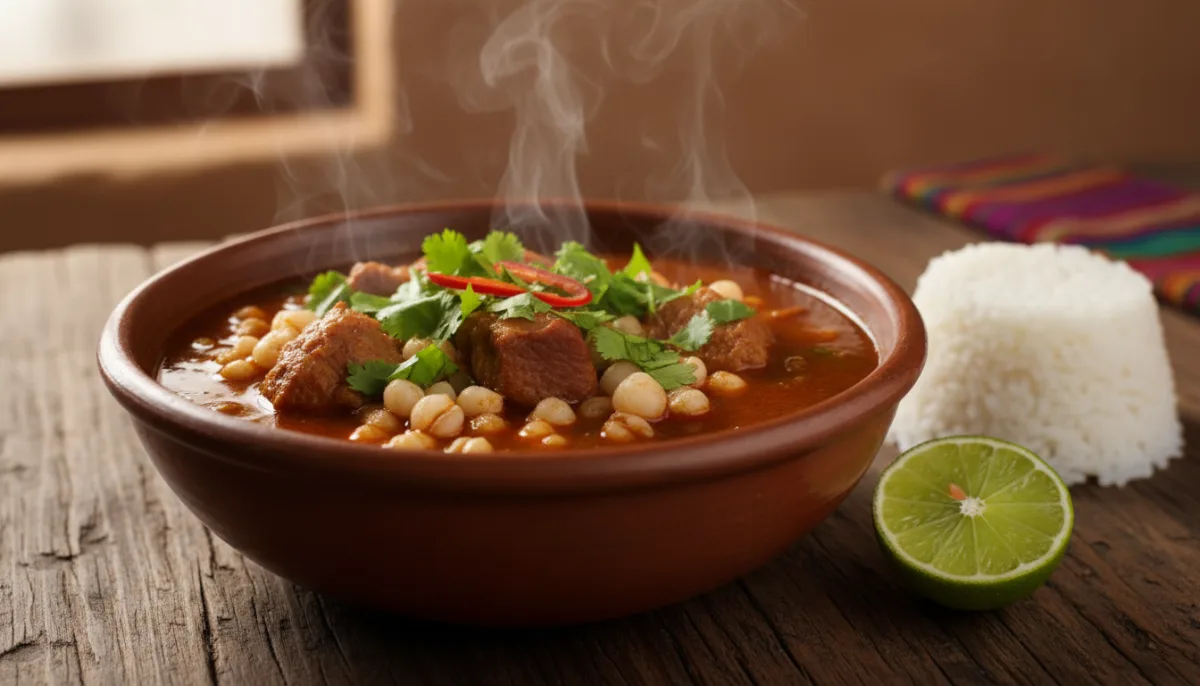 Bolivian Fricasé: Pork and Hominy Stew with Aji Panca