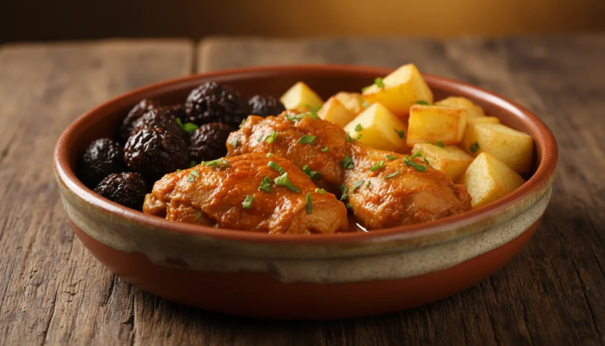 Authentic Bolivian Picante de Pollo with Chuño and Crispy Potatoes