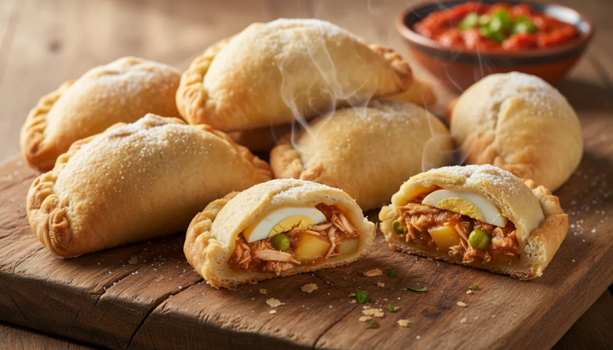 Bolivian Salteñas: Savory Baked Empanadas with Chicken and Potatoes