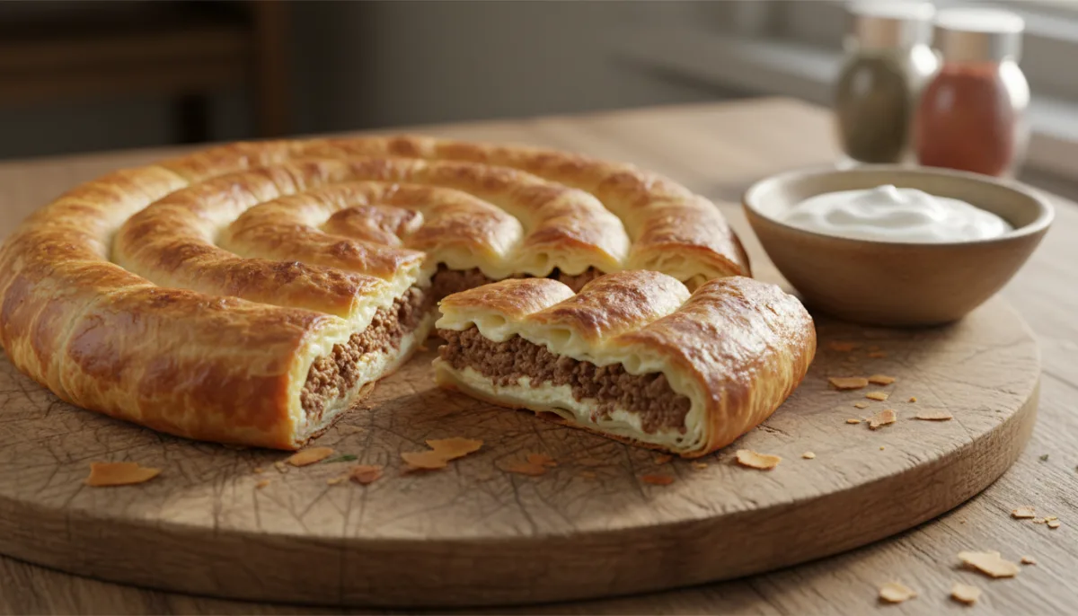 Bosnian Cheese and Meat Burek