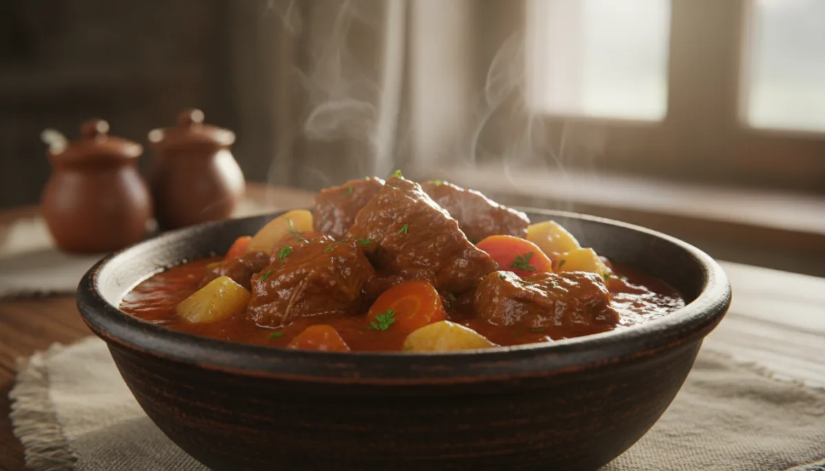 Bosnian Hadžijski Ćevap: Baked Veal and Vegetable Stew