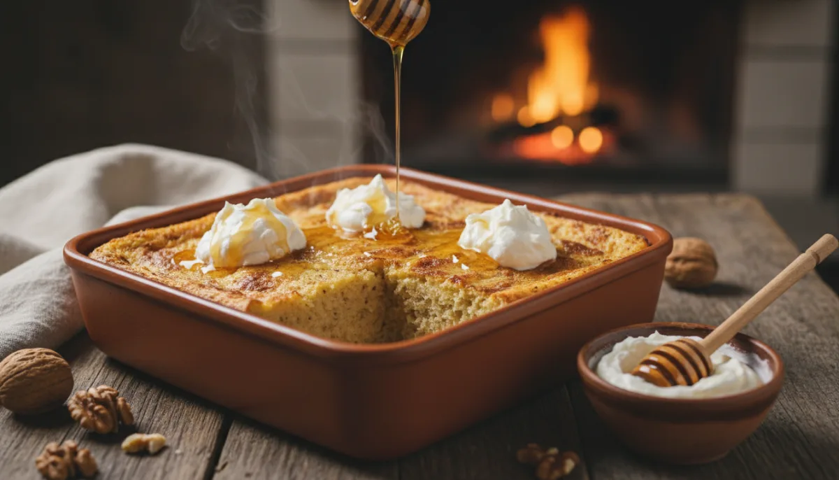 Bosnian Popara: Savory-Sweet Bread Pudding with Kaymak & Honey