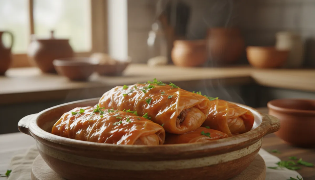 Sarma Boshnjake me Mish të Grirë dhe Oriz