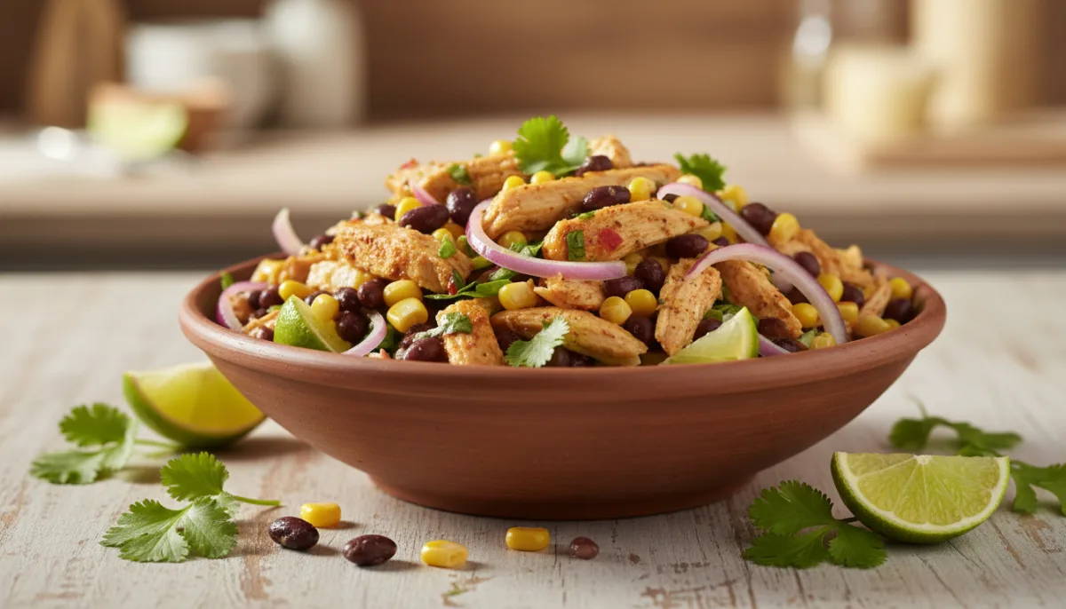 Brazilian Chicken and Black Bean Salad