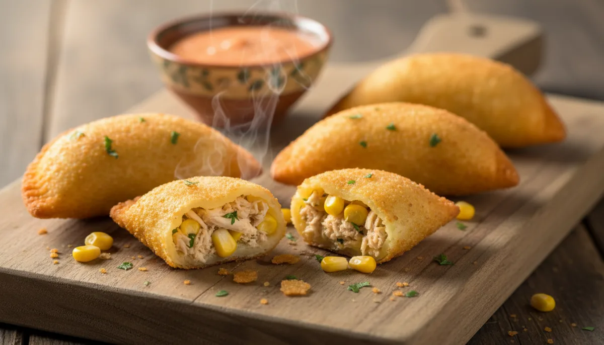 Brazilian Chicken and Corn Pastel