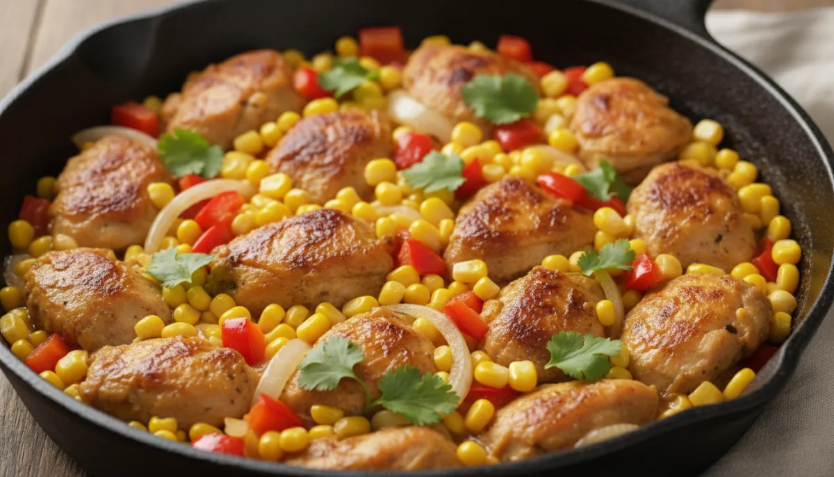 Poêlée Brésilienne de Poulet et Maïs (Frango com Milho)