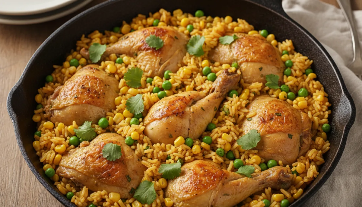 Brazilian Chicken and Rice Skillet (Galinhada)