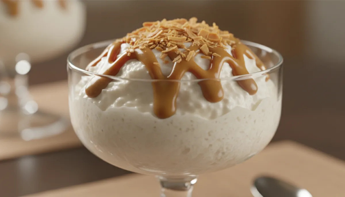 Pudín Brasileño de Coco y Dulce de Leche