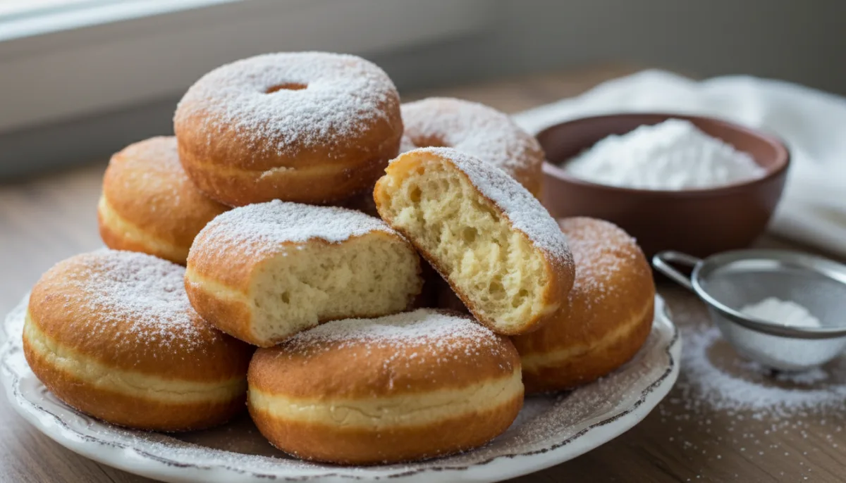 Mekitsi Búlgaros Clásicos: Buñuelos Fritos con Azúcar Glass