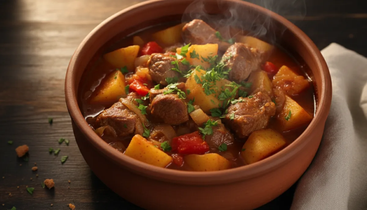 Bulgarian Lamb and Potato Stew (Gyuvech)