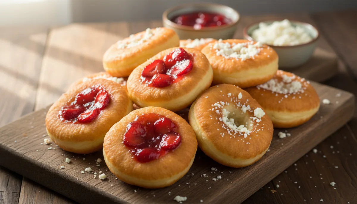 Bulgarian Mekitsi: Golden Fried Dough with Jam and Sirene