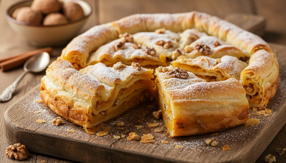 Banitsa Búlgara Dulce de Calabaza y Nueces