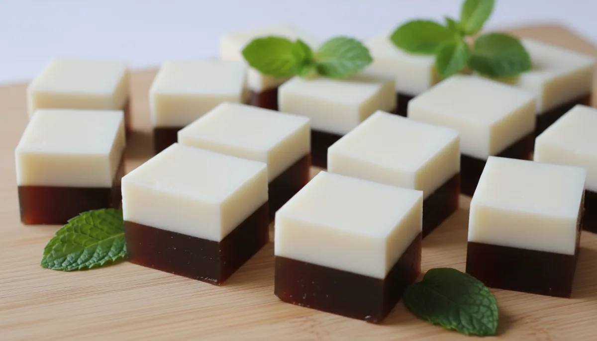 Burmese Kyauk Kyaw: Coconut Agar-Agar Jelly with Palm Sugar