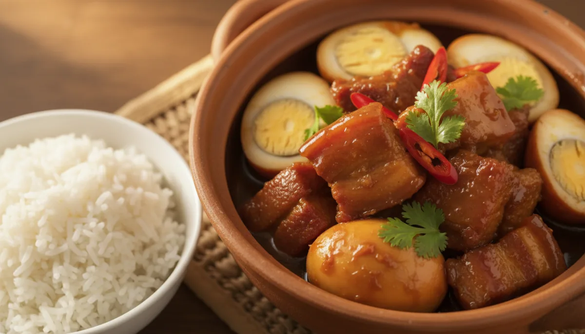 Cambodian Caramelized Pork and Egg Stew (Koh Kor)