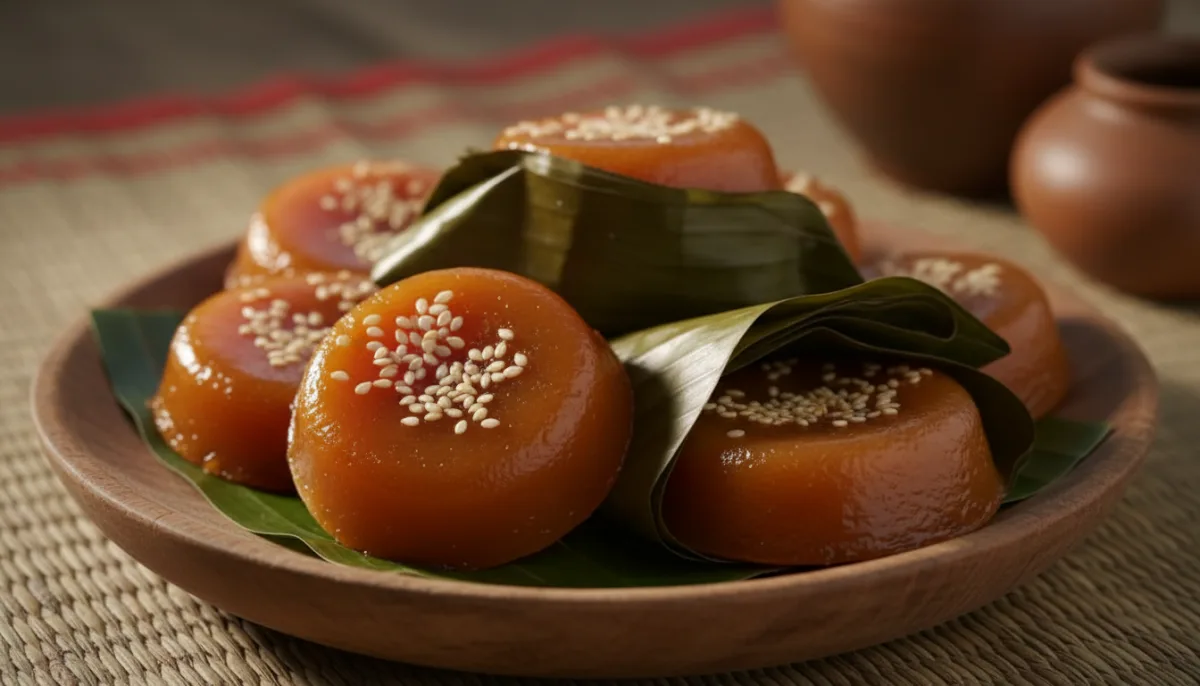 Pudín Camboyano de Azúcar de Palma y Coco (Num Kom)
