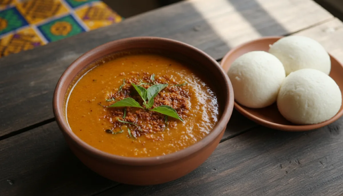 Cameroonian Achu Soup with Fufu: Cocoyam and Palm Oil Soup