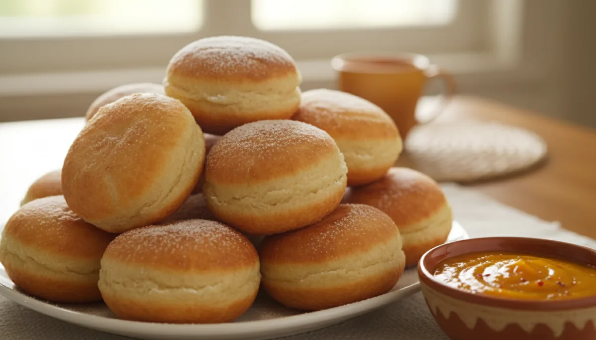 Cameroonian Beignets with Spiced Mango Dip