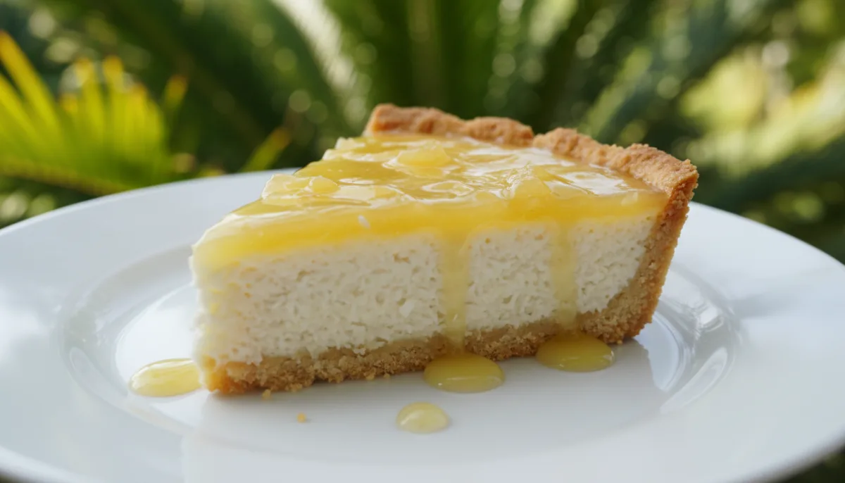 Cameroonian Coconut Tart with Pineapple Glaze