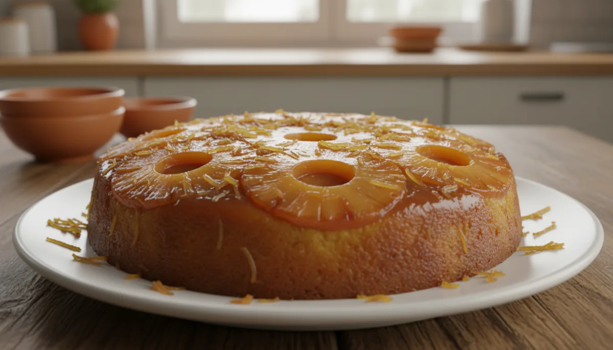 Cameroonian Pineapple and Ginger Upside-Down Cake