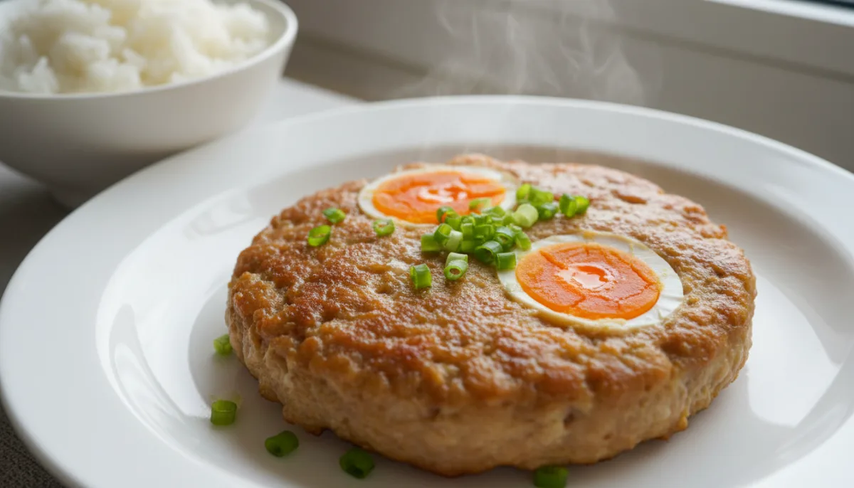 Polpetta di Maiale Cantonese al Vapore con Tuorlo d'Uovo Salato